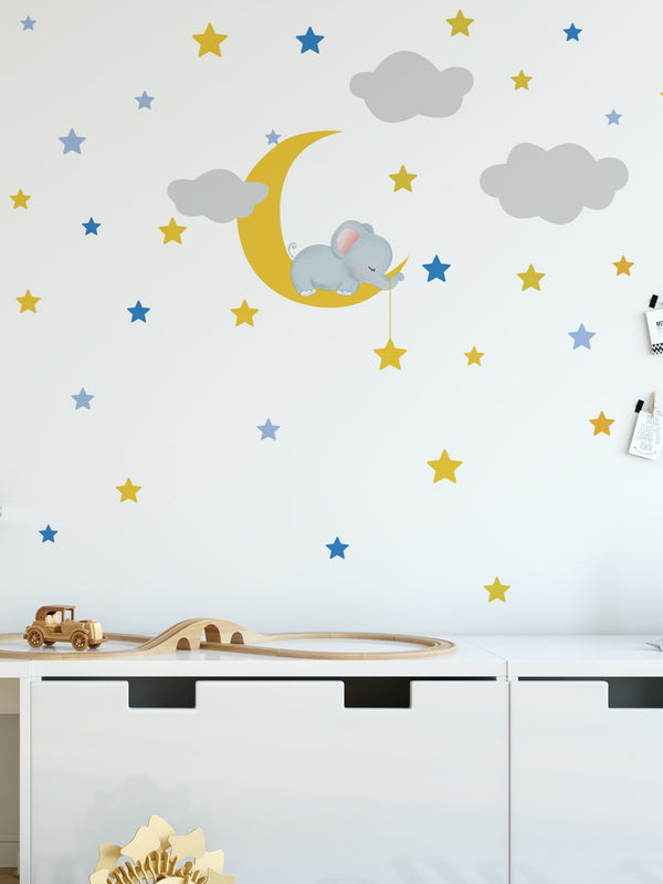 Kids Bedroom Cartoon Graphic Wall Sticker for Kids Room Nursery Baby Room Wall - Ecart