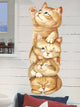 1sheet Kids Cartoon Cat Print Wall Sticker for Nursery Baby Kids Room Wall Decor - Ecart