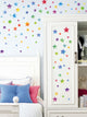 1sheet Kids Colorful Star Print Wall Sticker Decals Stickers DIY Removable
