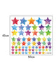 1sheet Kids Colorful Star Print Wall Sticker Decals Stickers DIY Removable - Ecart