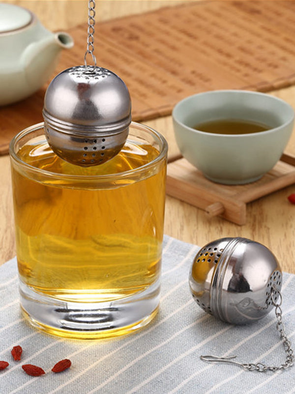 1pc Stainless Steel Tea Filter Ball Infuser Mesh Filter Strainer  Loose Tea Leaf - Ecart