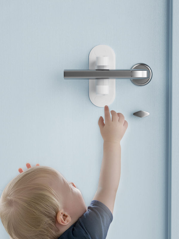 1pc Baby Safety Lock  Handles Child Adhesive Proof Doors Door Lever Lock - Ecart