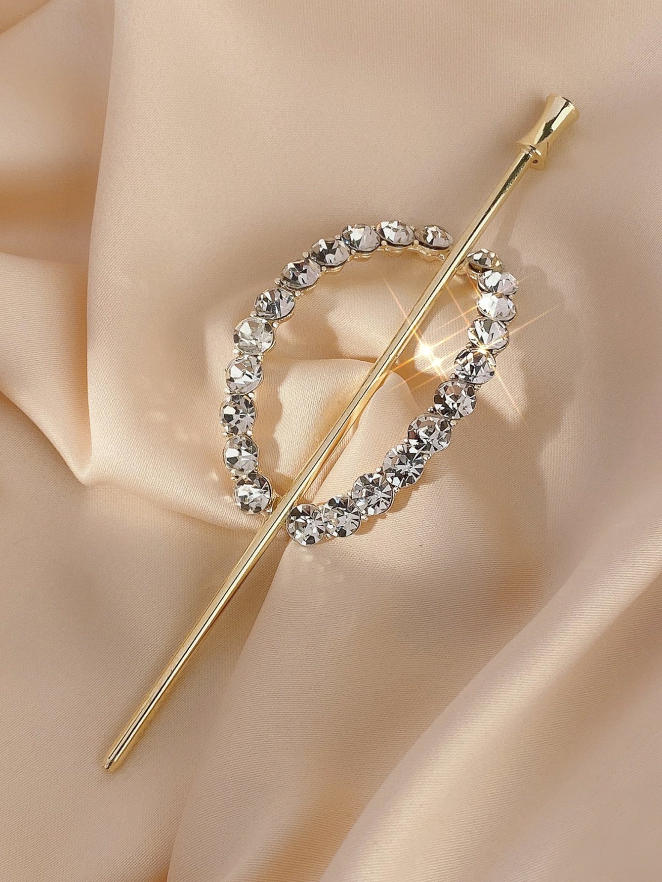 Rhinestone Decor Hair Pin Hair Stick Hairpin Fashion Headwear for Women Girls