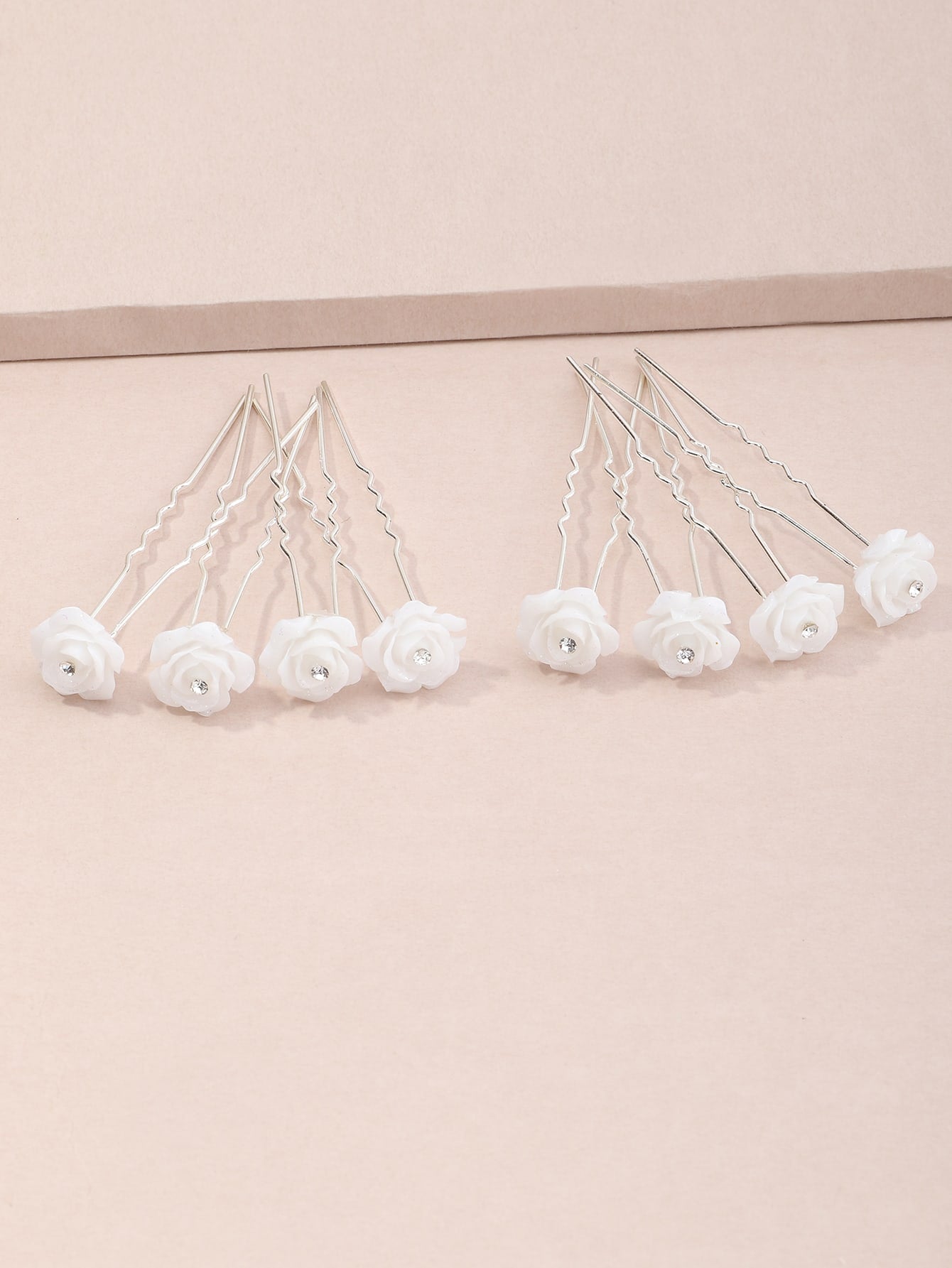 8pcs Flower Detail Hair Pin Hair Pins for Women Girls Fashion Styling Hair