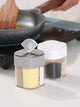 1pc Random Color Seasoning Box 4 Grids Seasoning Jar Clamshell Spices