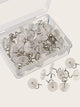 20pcs Sofa Fixing Twist Nails  Upholstery Twist Pins Clear Heads Bed Skirt