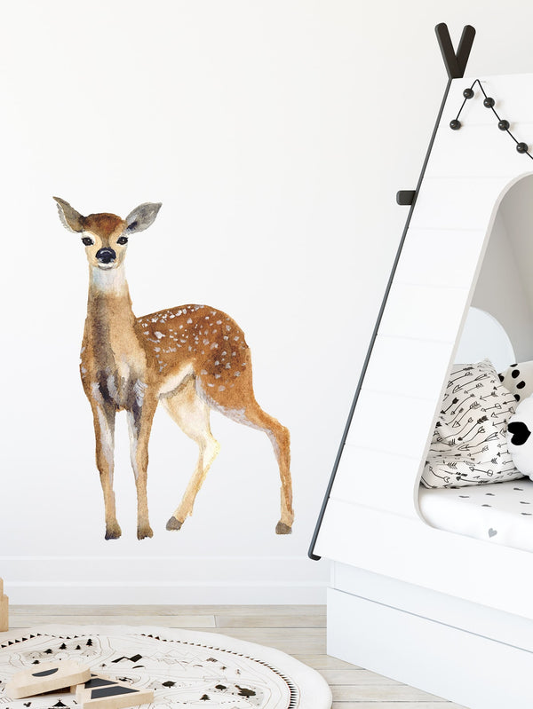 Deer Print Kids Wall Sticker for Kids Room Nursery Baby Room Wall Decor Decal - Ecart