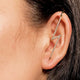 Temperament Cold Wind Piercing Ear Acupuncture Ring - Ecart