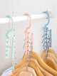 1pc Random Color 5 Holes Hanger Plastic Drying Laundry Clothes Hanger