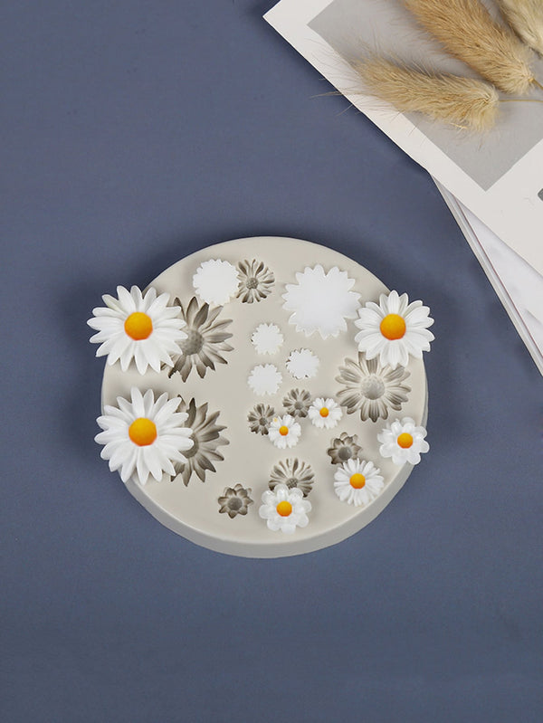 Flower Design Silicone Mold Chocolate Candy Fondant Ice Molds Tray Bakery Cake - Ecart