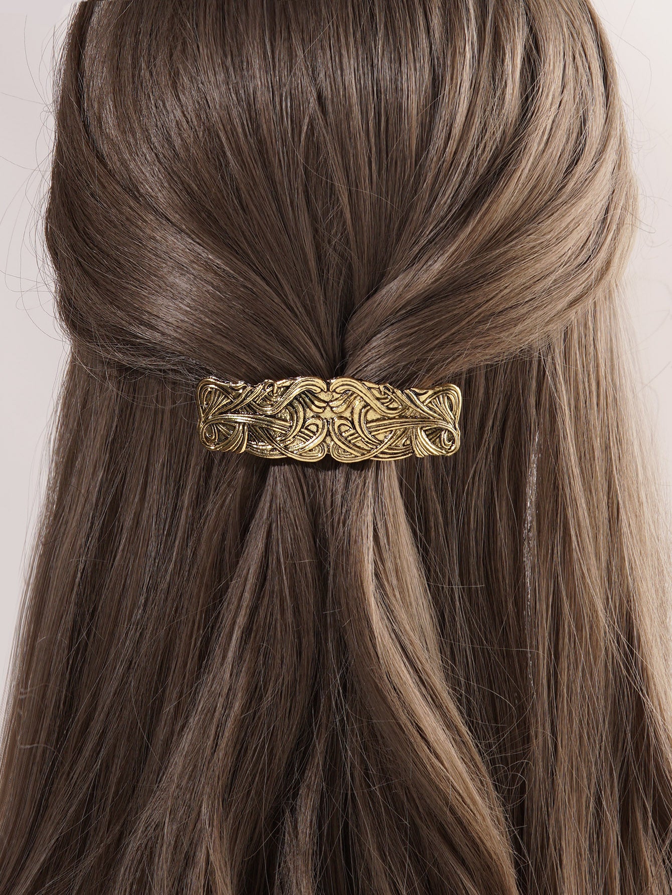 Textured Metal Geometric French Hair Clip Barrette for Women Girls Styling Hair