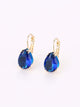 Water-drop Rhinestone Decor Earrings for Women Girls Ear Studs Jewelry Gift