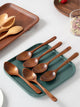 1pc Wooden Random Color Spoon Wooden Teaspoon Kitchen Utensil