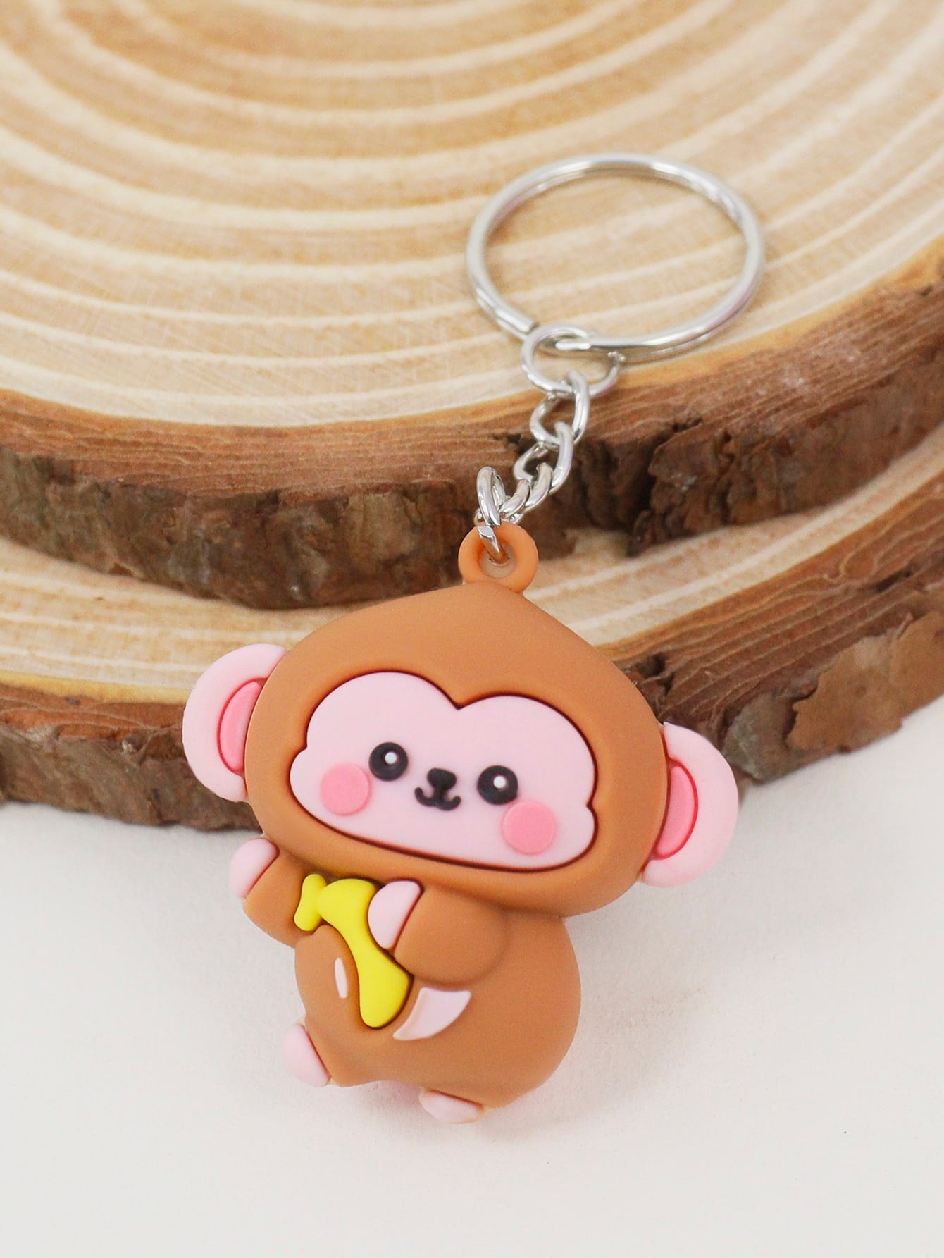 New Cartoon Monkey Keychain Accessories Pendant Bag Charm Key Ri