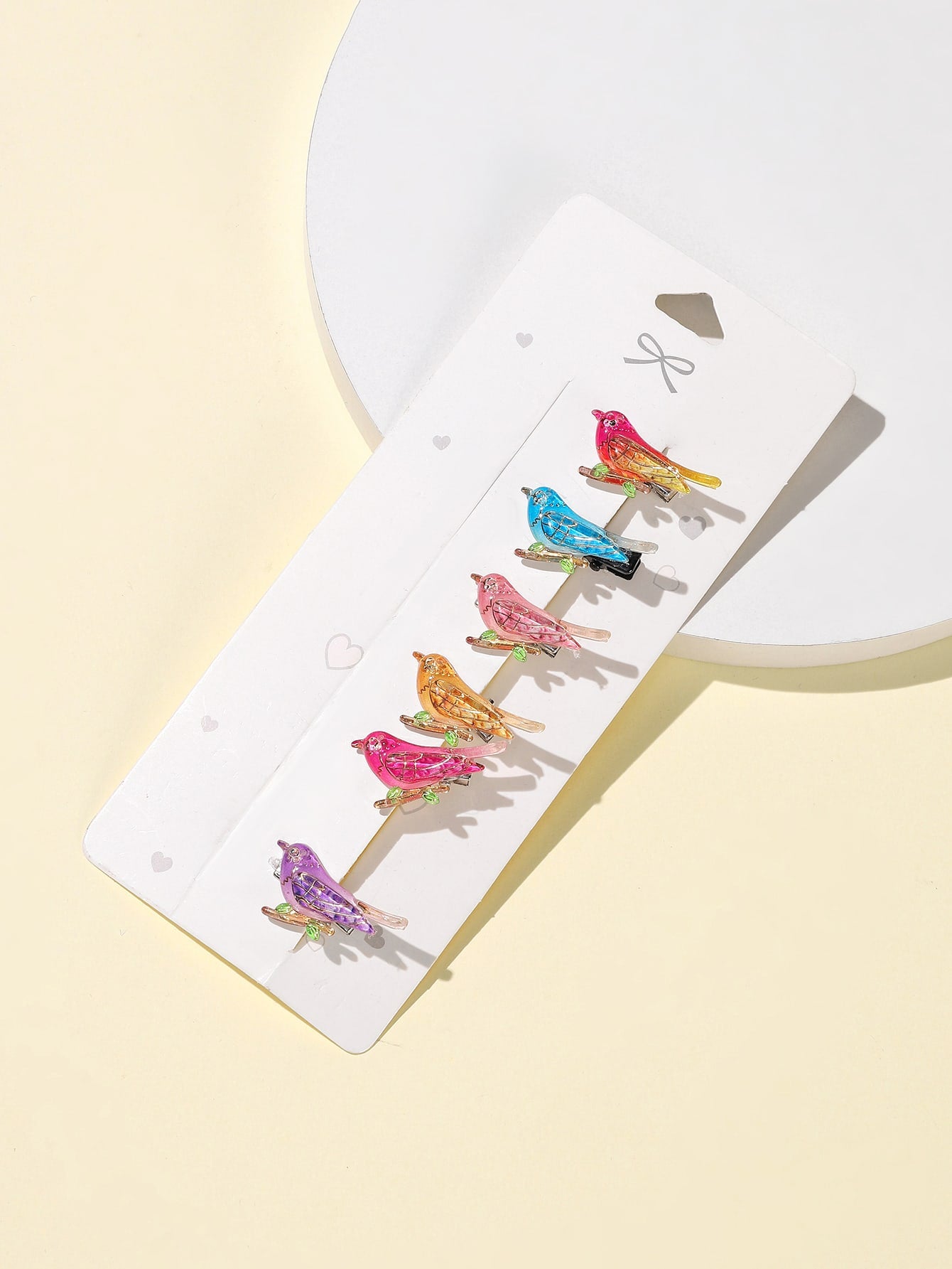 6pcs Bird Decor Hair Clip Barrettes for Women Fashion Styling Hair Accessories