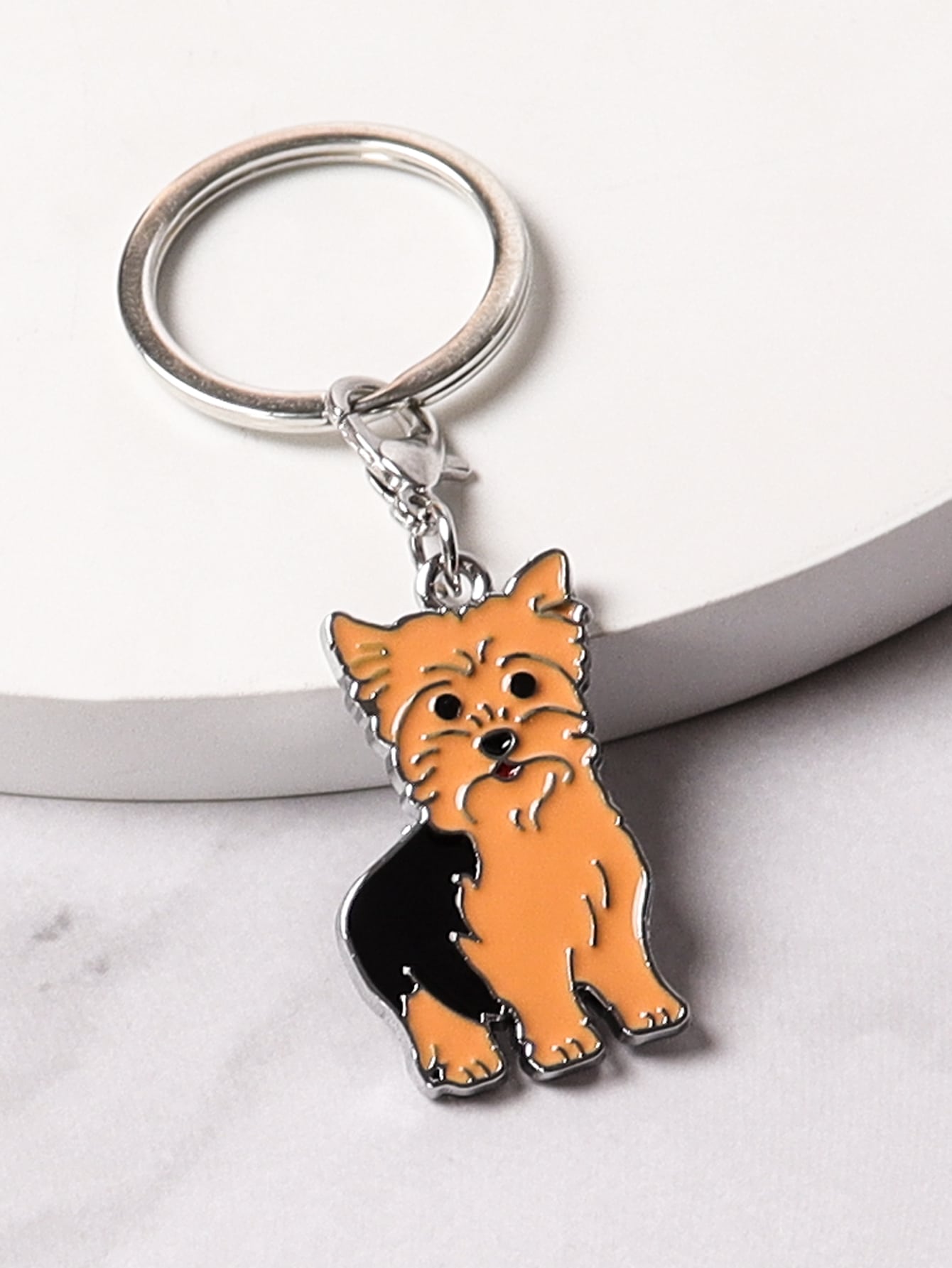 New Dog Charm Keychain Accessories Pendant Key Ring Decor Gifts for Women Men