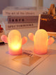 Cactus Shaped Night Light Decoration Bedroom Bedside Lamp Girls Gift Dream - Ecart