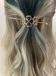 Clover Decor Hair Slide With Stick Hair Stick Hairpin Fashion Headwear for Women