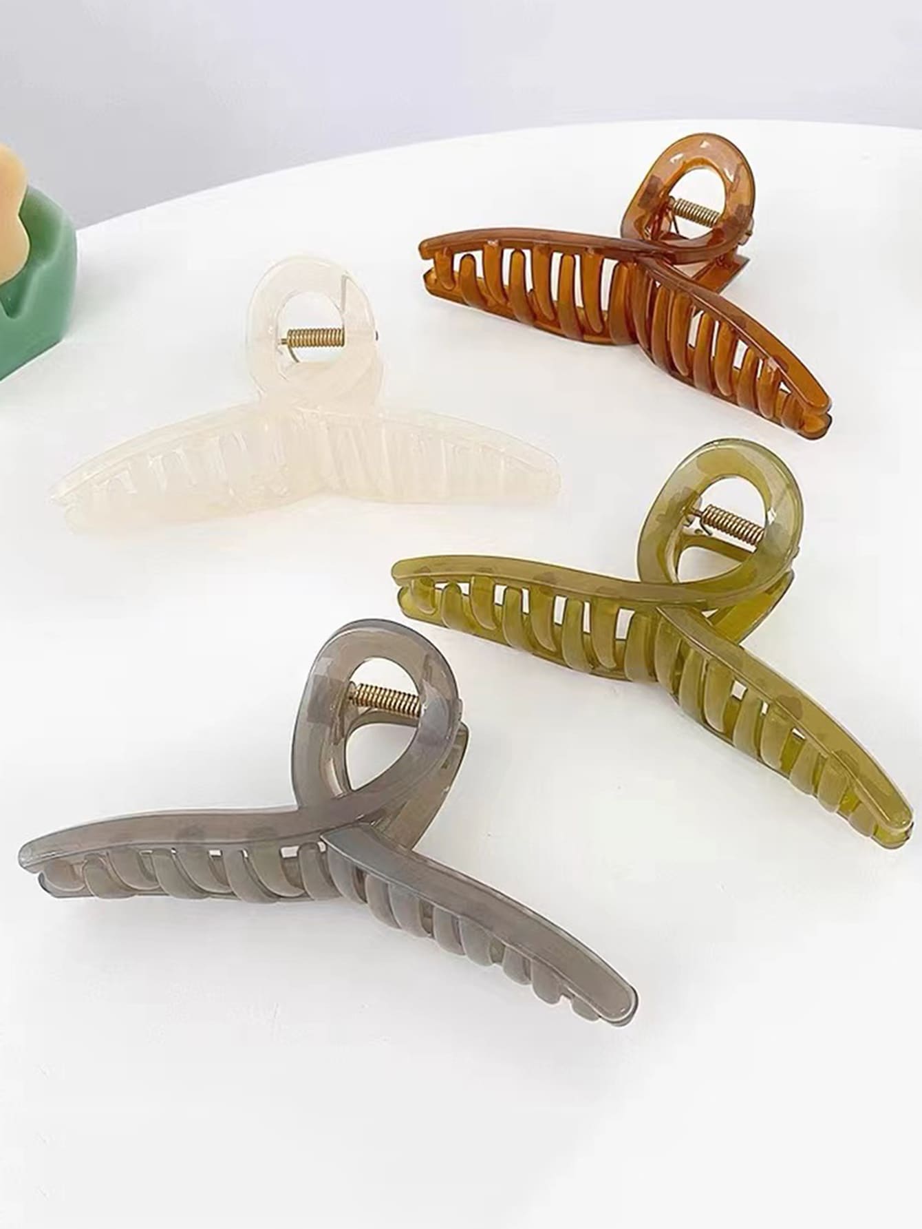 4pcs Minimalist Hair Claw Hair Clamps Claw Clips Decorative Hair Accessory for