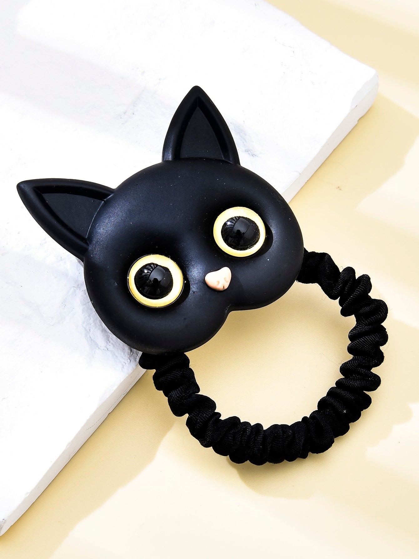 Cartoon Cat Decor Hair Tie Ponytail Holder Elastic Hair Bands Styling Hair