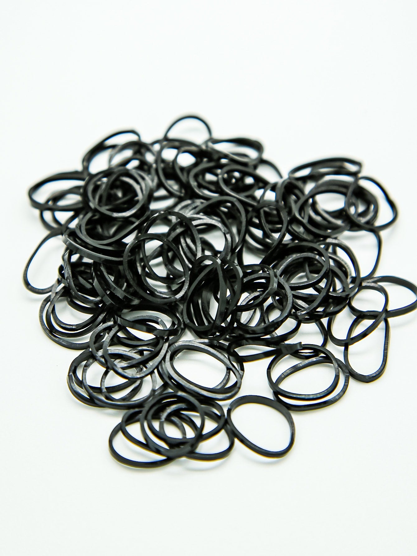 300pcs Plain Hair Tie Ponytail Holder Elastic Hair Bands Styling Hair