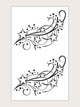 1sheet Star Print Tattoo Sticker Temporary Tattoos Fake Tattoo Body Art for