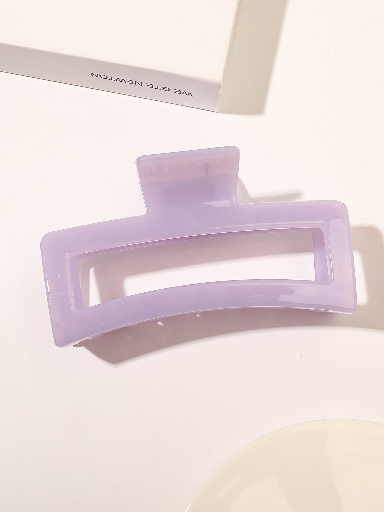 Purple Square Hair Claw Hair Clamps Claw Clips Decorative Hair Accessory for