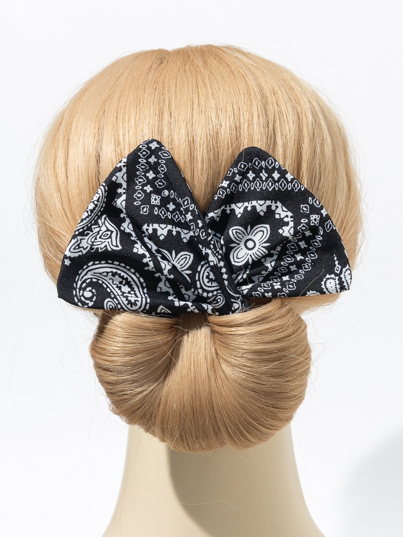 Paisley Print Hair Tie Ponytail Holder Elastic Hair Bands Styling Hair
