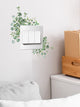 1pc Leaf Print Switch Outlet Wall Sticker Removable DIY Wall Art Decor Decals