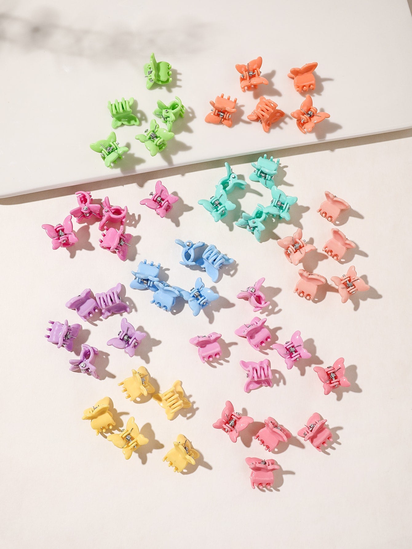 50pcs Butterfly Design Hair Claw Hair Clamps Claw Clips Decorative Hair