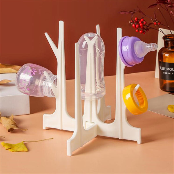 Bottle Drying Rack Baby Feeding Bottles Drain Rack Pacifier Cleaning Dryer Drainer Storage Creative Tree Branch Holder - Ecart