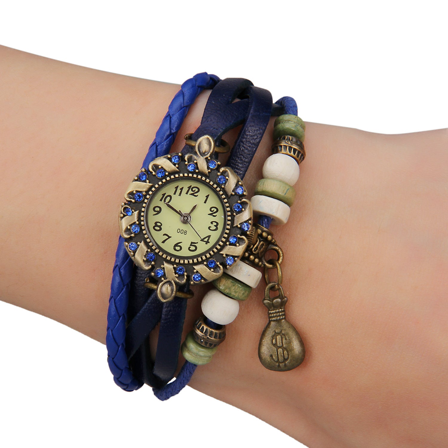 Angel Pendant Vintage Women's Cuticle Bracelet Watch