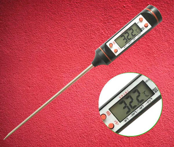 Kitchen oil thermometer kitchen barbecue baking temperature measurement electronic food thermometer - Ecart