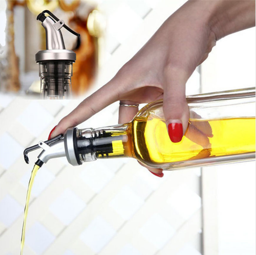 Olive Oil Bottle Sprayer Spout Liquor Dispenser Wine Pourers Flip Top Stopper Kitchen Tools - Ecart