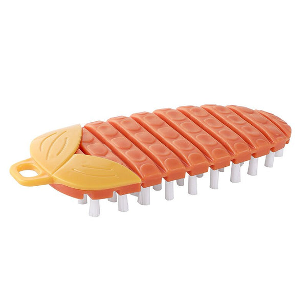 Flexible Cleaning Brush Random Color Vegetable Fruit Carrot Cleaner Soft Antibacterial Brush Kitchen Accessories - Ecart