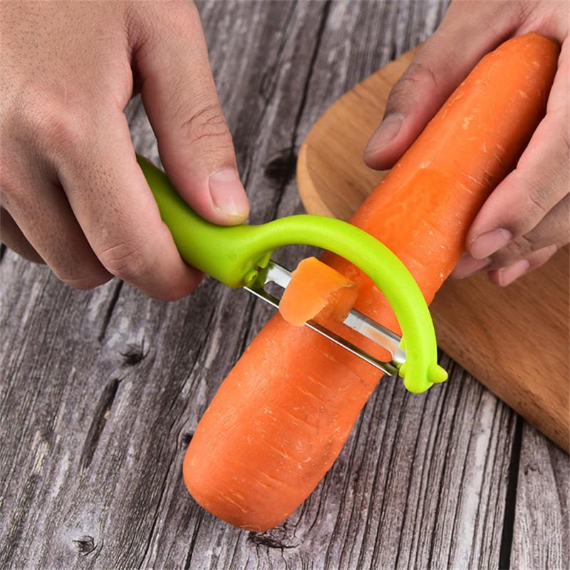 1pc Random Color Stainless Steel Multifunctional Peeler For