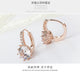 Rose Gold Color Crystal Ear Buckle Ear Studs Earrings Female Fashion Earrings - Ecart