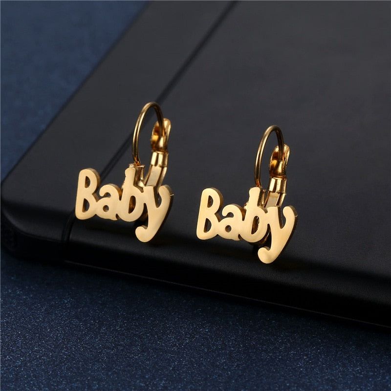 Baby Boy Earrings Design Gold - Temu