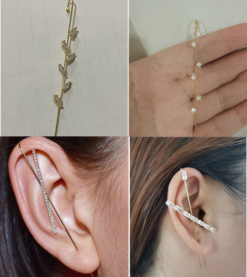 Temperament Cold Wind Piercing Ear Acupuncture Ring - Ecart