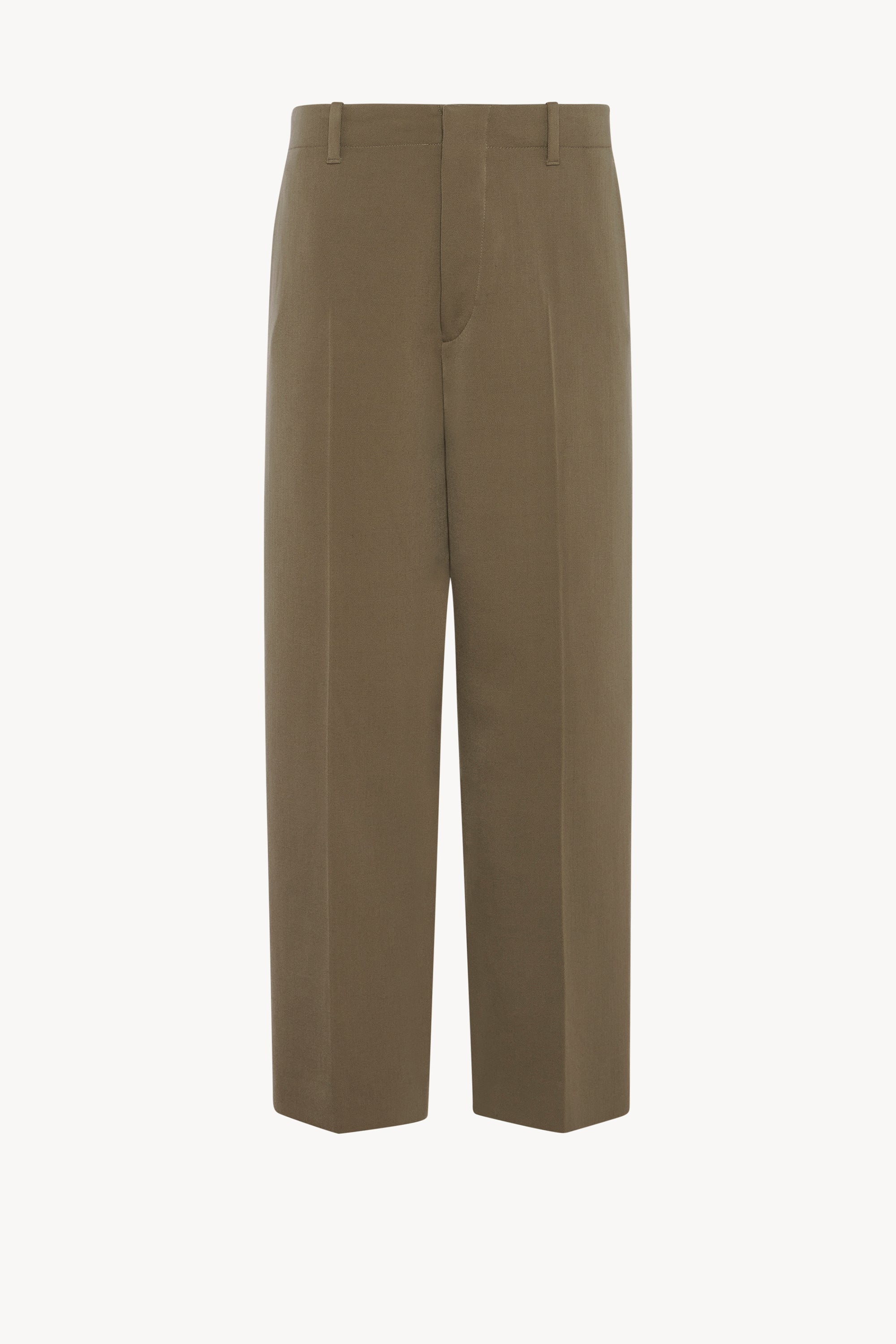 Revere Pant Taupe in Cotton and Cashmere – The Row
