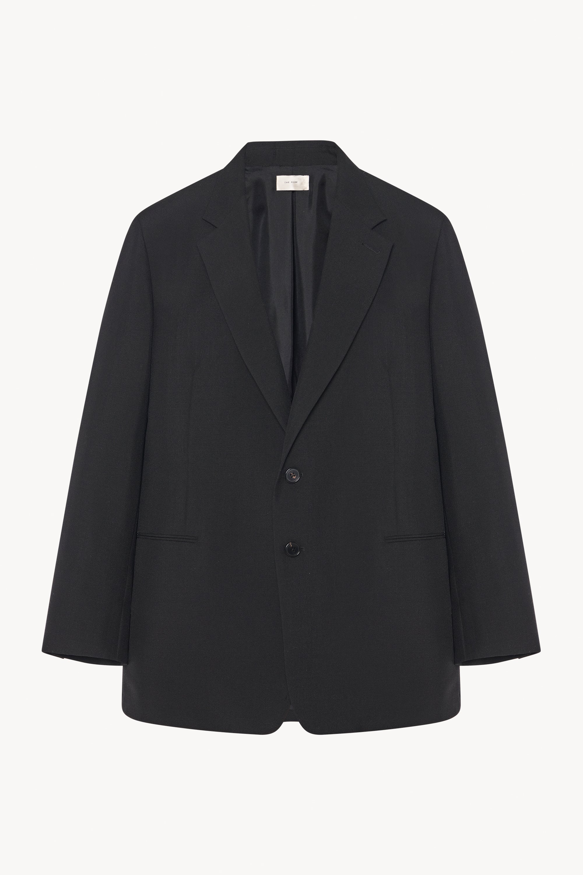 Clotho Jacket Black in Virgin Wool and Mohair – The Row