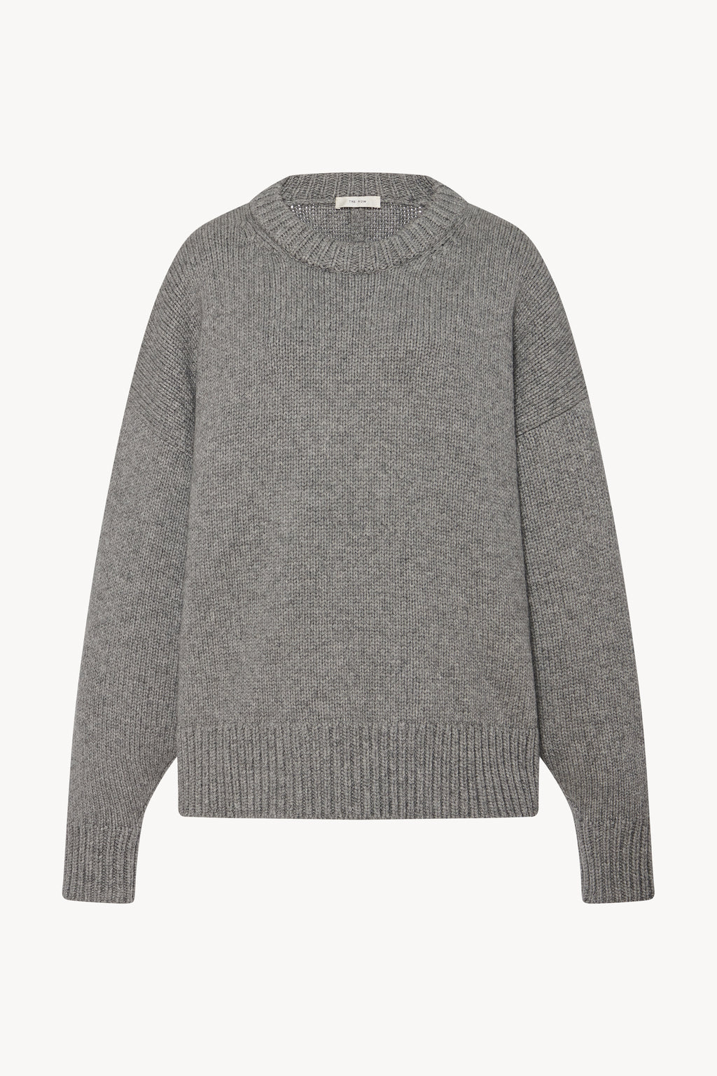 Ophelia Top Grey Melange in Wool and Cashmere – The Row