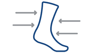 Conforming waterproof socks