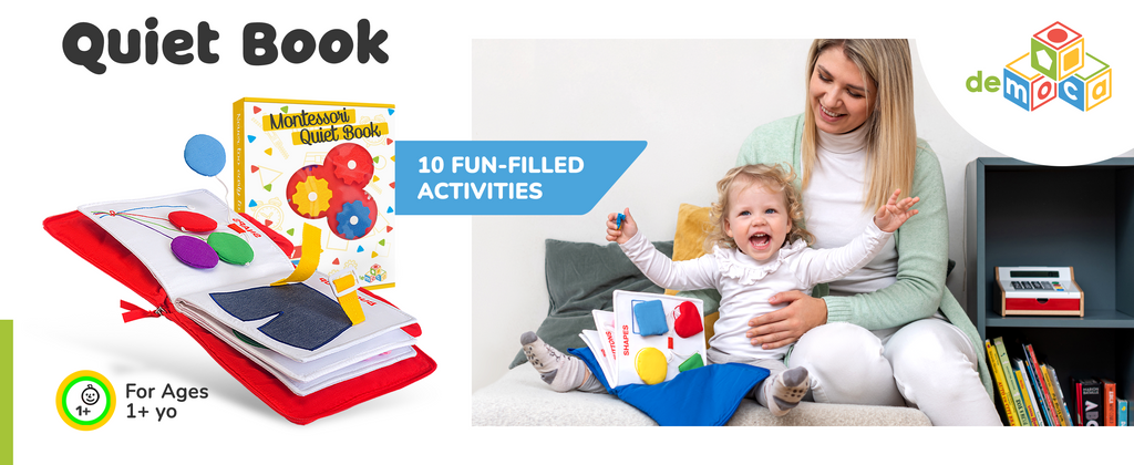 Quiet Book, Toddler Busy Book, Toddler Quiet Book, Montessori Toys 1 Year  Old, Waldorf Toys, Fidget Toys, Fabric Quiet Book Minimoms 