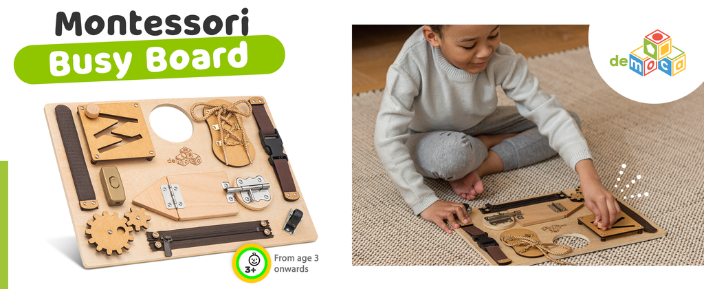 Busy Board M 19.7x23.7 (25 details) - Montessori Activity Board