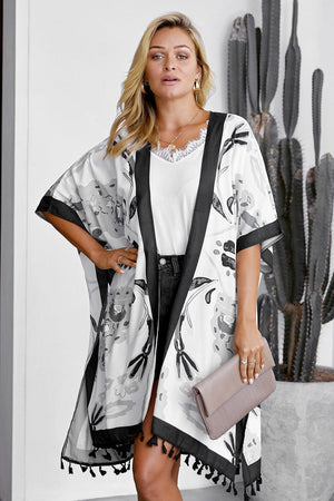 Bohemian Print Open Front Kimono - Modern Day Hippie Couture, LLC