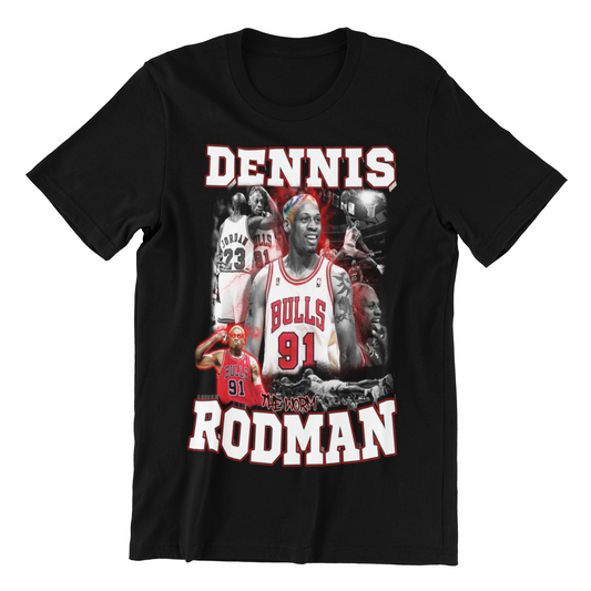 Dennis Rodman Basketball Iconic Chicago Bulls T-Shirt