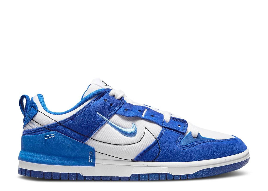 dunk low white university blue