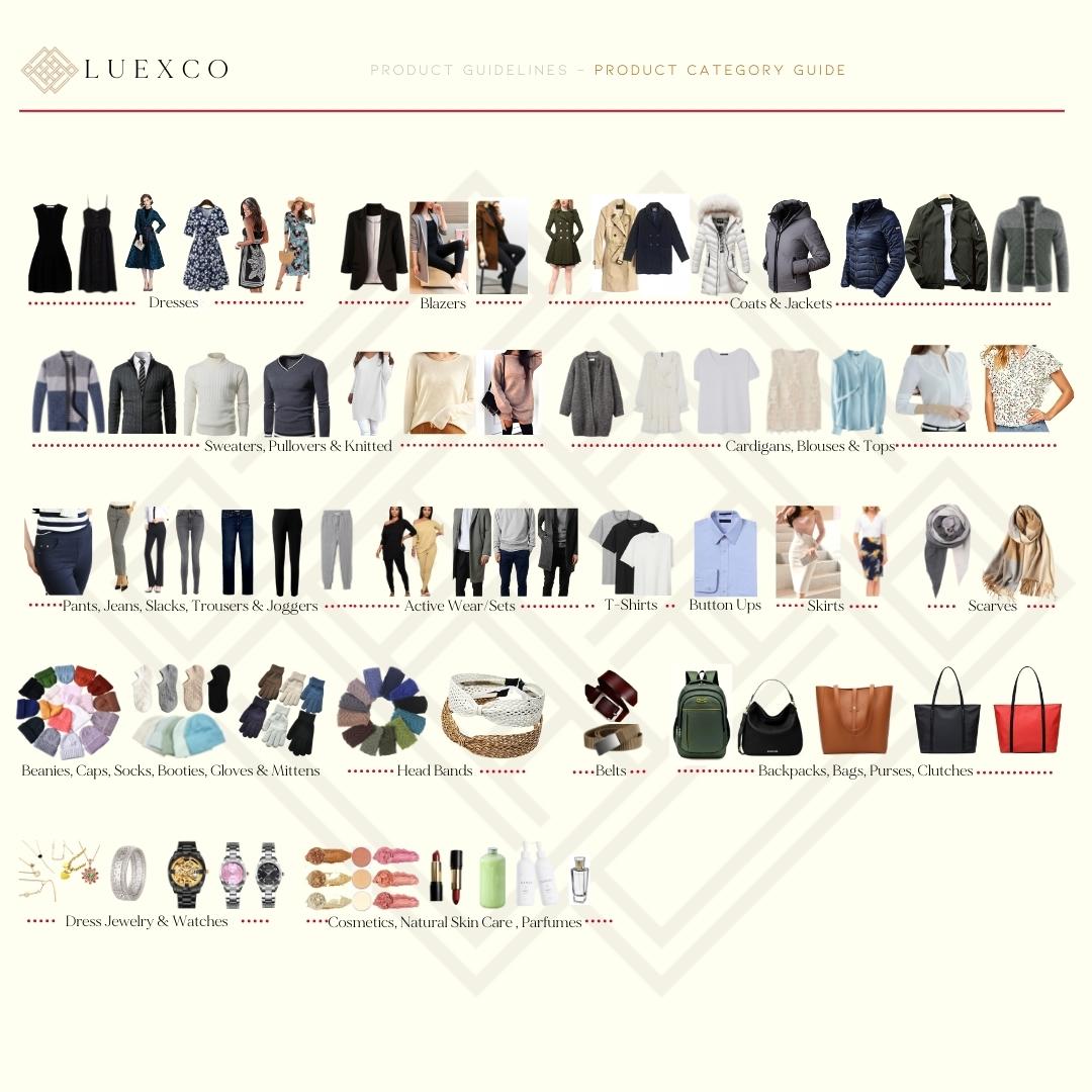 LUEXCO-PRODUCT CATEGORIES