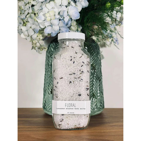 Self Care Ideas: Handmade La Conner - Bath Salt Floral